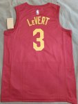 Maillot de Basket #3 Levert Cavaliers 22-23 Rouge Imprimé